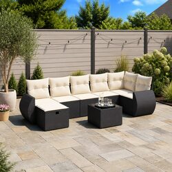8 Piece Garden Sofa Set: Practical and Versatile