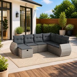 Practical and Affordable 7 Piece Outdoor Sofa Set