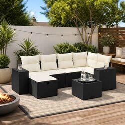 Comfortable and Reliable 7 Piece Outdoor Sofa Set