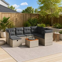 Affordable 8-Piece Garden Sofa Set with Quality Features