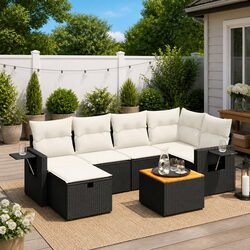 Comfortable 7-Piece Modular Sofa Set for Your Garden