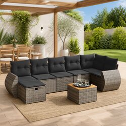 Comfortable 8-Piece Garden Sofa Set for Outdoor Relaxation