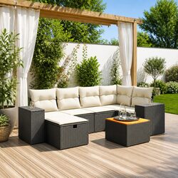 Value-Oriented 7 Piece Garden Sofa Set for Comfort