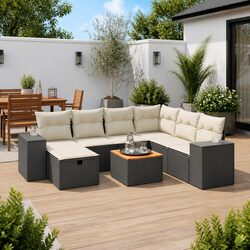 Comfortable 8 Piece Garden Sofa Set for Outdoor Relaxation