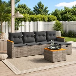 Comfortable and Durable 6-Piece Garden Sofa Set