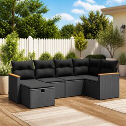 Cozy and Functional 6 Piece Garden Sofa Set
