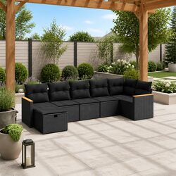 Practical and Stylish 7-Piece Garden Sofa Set