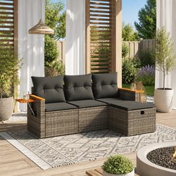 Value and Comfort: 4 Piece Outdoor Sofa Set