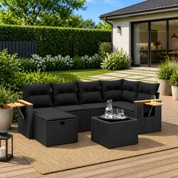 Comfort Meets Value: 7 Piece Garden Sofa Set