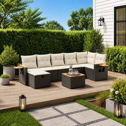 8-Piece Garden Sofa Set: Value and Comfort Combined