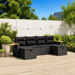 Comfortable and Reliable 6-Piece Garden Sofa Set