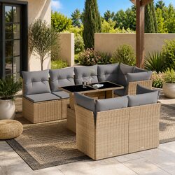Comfort and Value in This 8-Piece Garden Sofa Set