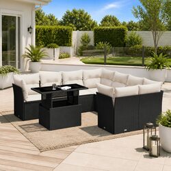 Comfort and Value in a 9 Piece Garden Sofa Set