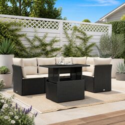 Comfortable and Durable 6-Piece Garden Sofa Set