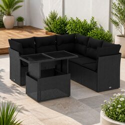 Comfortable and Practical 6 Piece Garden Sofa Set