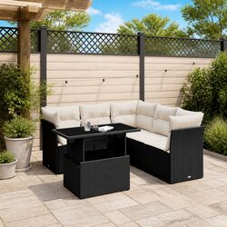 Comfortable and Versatile 6-Piece Garden Sofa Set
