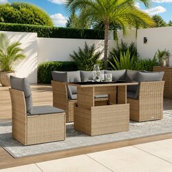 Comfort and Value in a 6 Piece Garden Sofa Set