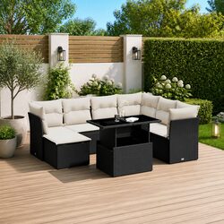 Comfortable and Practical 8-Piece Garden Sofa Set