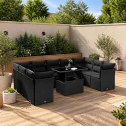 Comfortable and Practical 10-Piece Garden Sofa Set