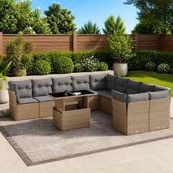 Comfortable and Practical 11-Piece Outdoor Sofa Set