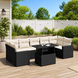 Reliable 8 Piece Garden Sofa Set with Cushions