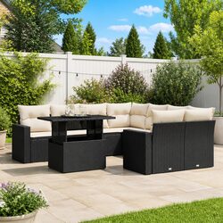 Comfortable and Practical 9 Piece Outdoor Sofa Set