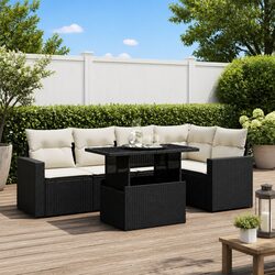 Comfortable and Practical 6-Piece Garden Sofa Set