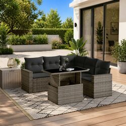 Warm and Inviting 6-Piece Garden Sofa Set