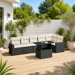 Warm and Welcoming 7-Piece Outdoor Sofa Set