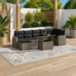 Reliable and Stylish: 8 Piece Garden Sofa Set
