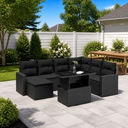 8-Piece Outdoor Garden Sofa Set - Value and Comfort Combined