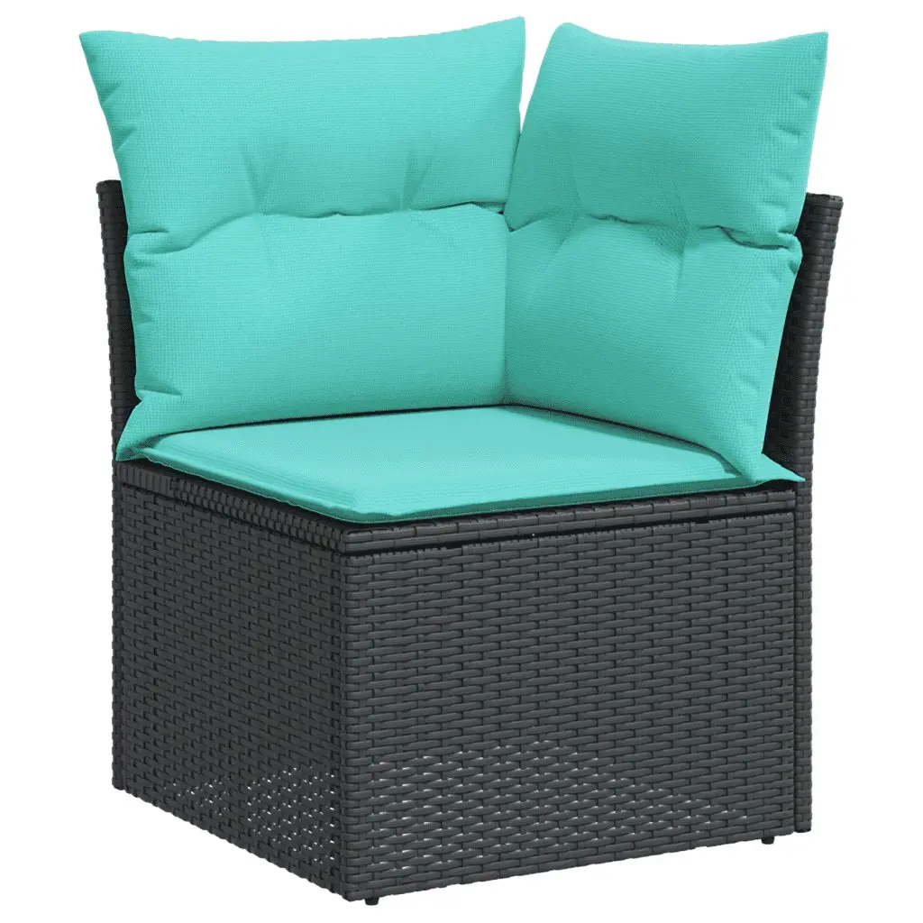 Garden Sofa Set 10 Piece Outdoor Furniture Patio Lounge Beige Poly Rattan