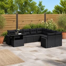 Comfortable and Practical 10-Piece Garden Sofa Set