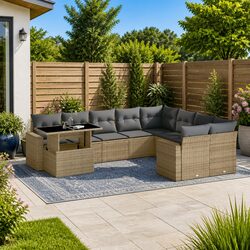 Comfort and Value in a 10-Piece Outdoor Sofa Set