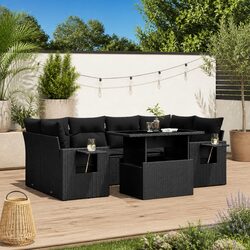 Comfort Meets Value: 7 Piece Garden Sofa Set