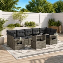 Comfort and Value in This 8-Piece Garden Sofa Set