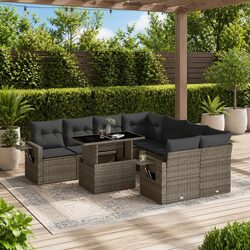 Comfortable and Value-Focused 9 Piece Garden Sofa Set