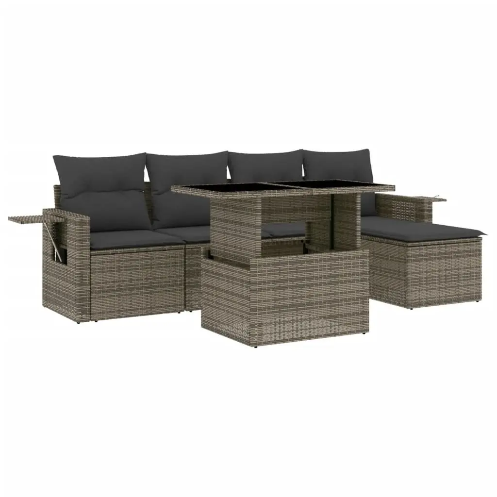 6 Piece Garden Sofa Set