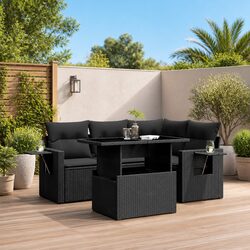 Comfortable and Practical 5-Piece Garden Sofa Set