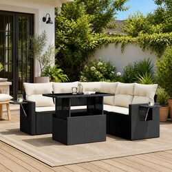 Comfortable and Versatile Garden Sofa Set - 6 Pieces