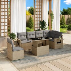 Value and Comfort in This 7 Piece Outdoor Sofa Set