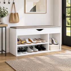Comfortable Shoe Bench with Cushion for Smart Organization