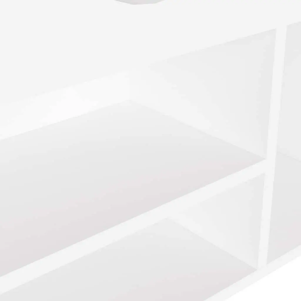 Shoe Bench Storage Seating White Cushioned Organiser 104 x 30 x 49 cm