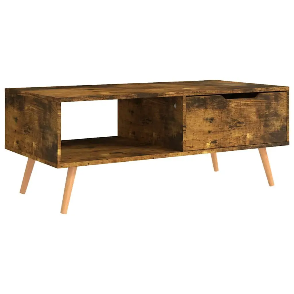 Coffee Table Living Room Accent Furniture 100cm Brown Engineered Wood