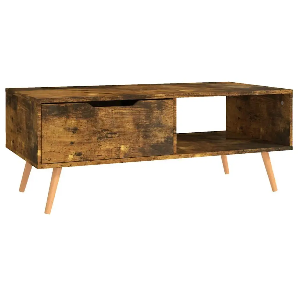 Coffee Table Living Room Accent Furniture 100cm Brown Engineered Wood