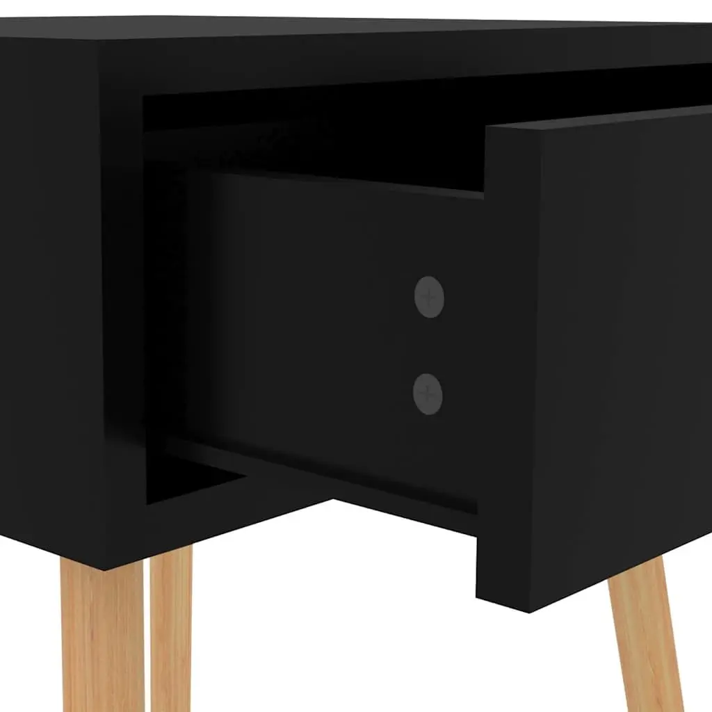 Bedside Cabinets 2 pcs Black 40x40x56 cm Storage Side Table Nightstand