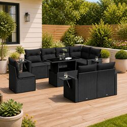 Comfortable and Practical 9 Piece Outdoor Sofa Set
