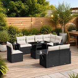 Comfortable and Practical 9 Piece Outdoor Sofa Set