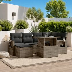 Value and Comfort Combined in This 7 Piece Garden Sofa Set