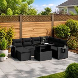 Comfortable and Versatile 9-Piece Garden Sofa Set